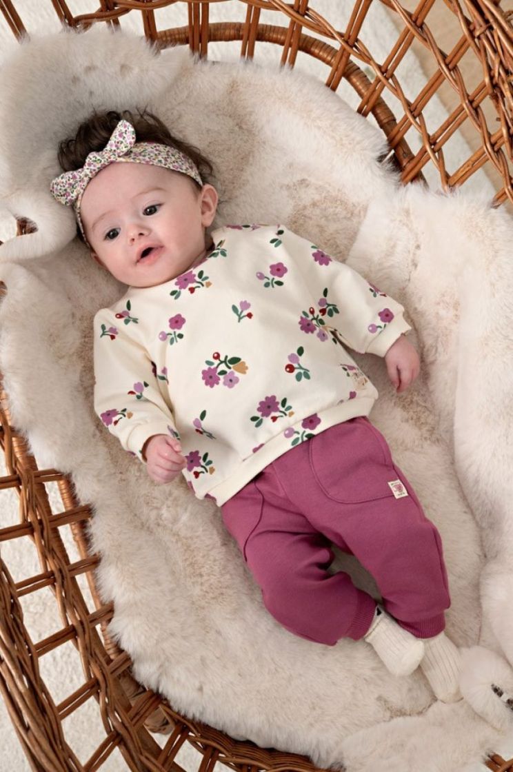 Sweater AOP - Afternoon Tea creme