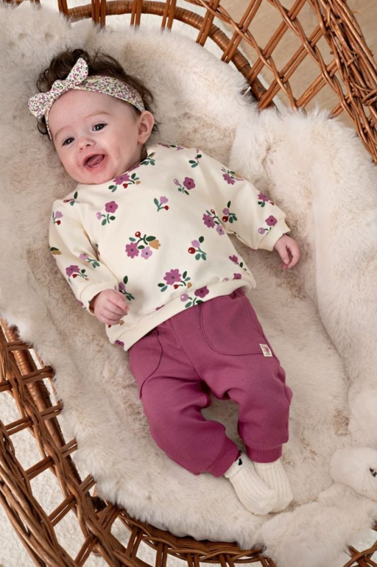 Sweater AOP - Afternoon Tea creme