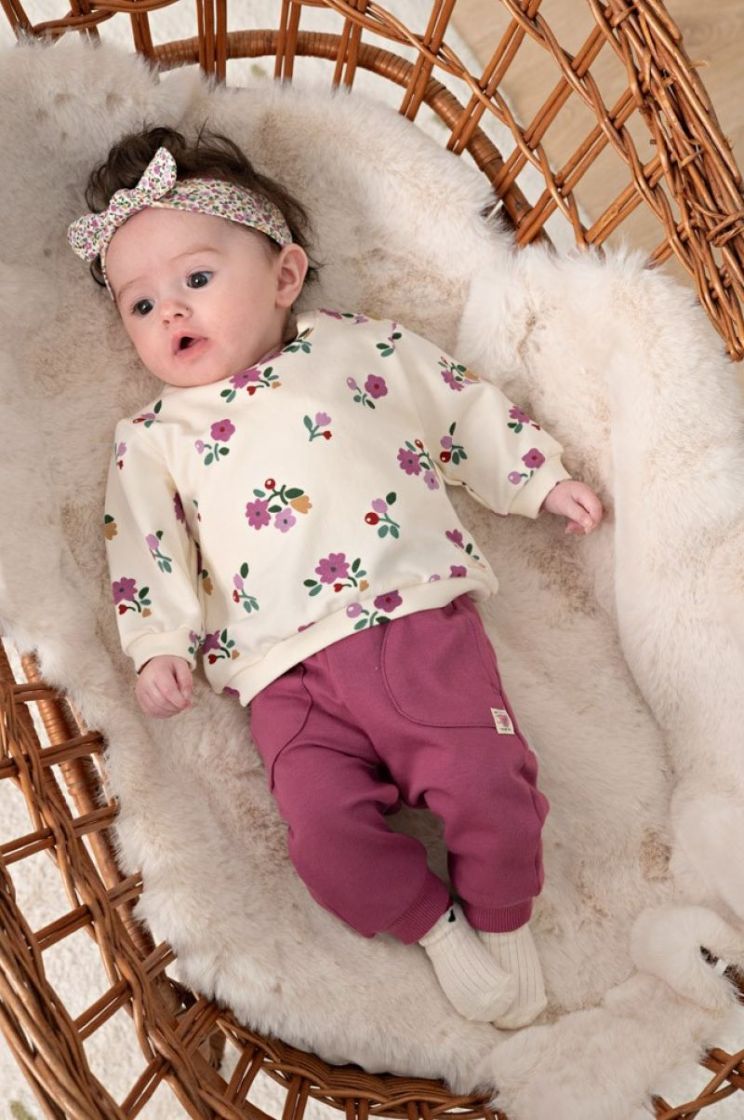 Sweater AOP - Afternoon Tea creme
