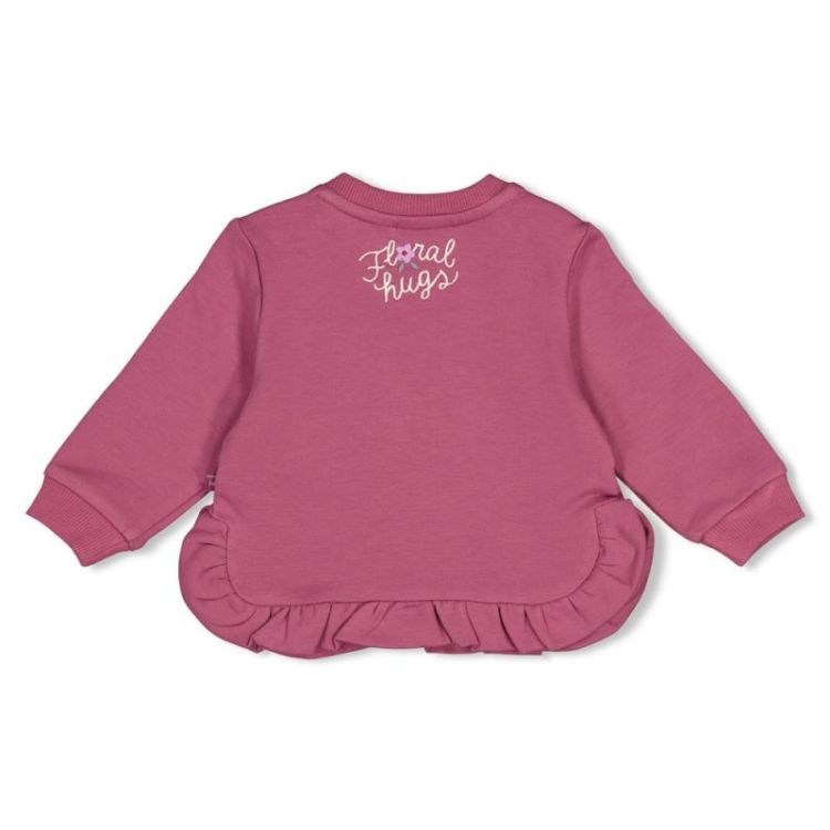 Sweater ruches relaxed fit berry