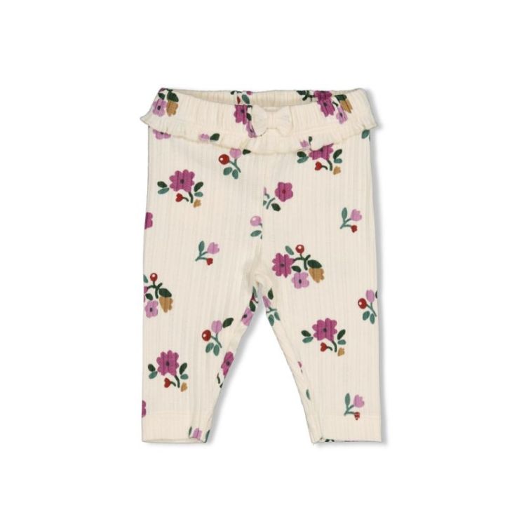 Legging rib AOP creme