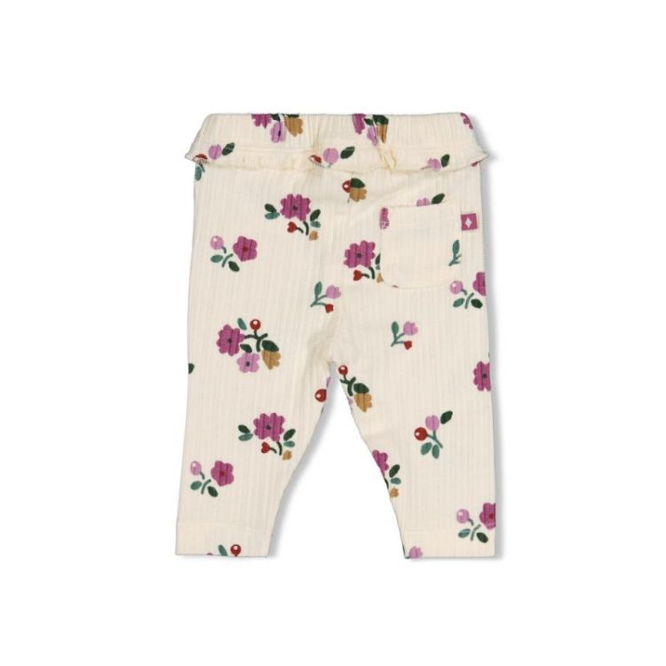 Legging rib AOP  creme