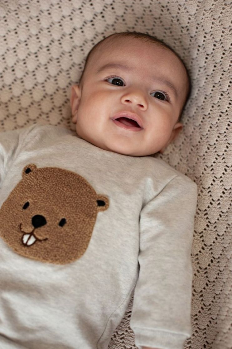 Sweater - Tiny Timber Tales grijs melange
