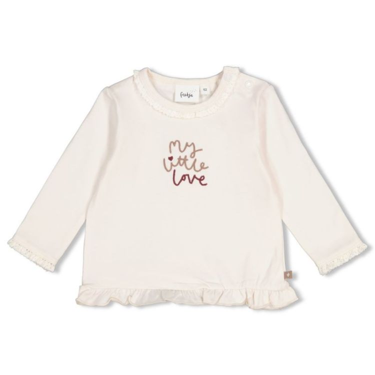 Longsleeve ruches offwhite