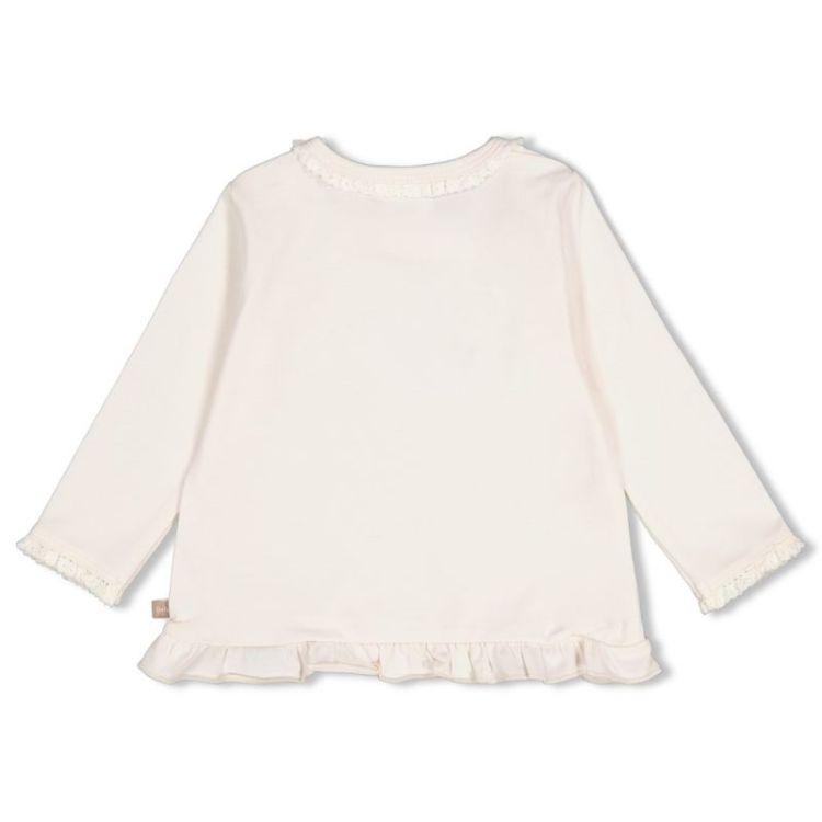 Longsleeve ruches offwhite