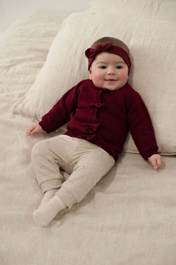 Haarband pointelle rib bordeaux