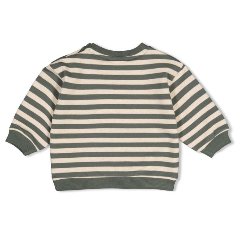 Sweater streep oversized  groen