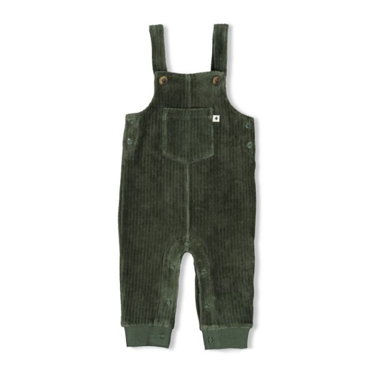 Tuinbroek velours rib groen