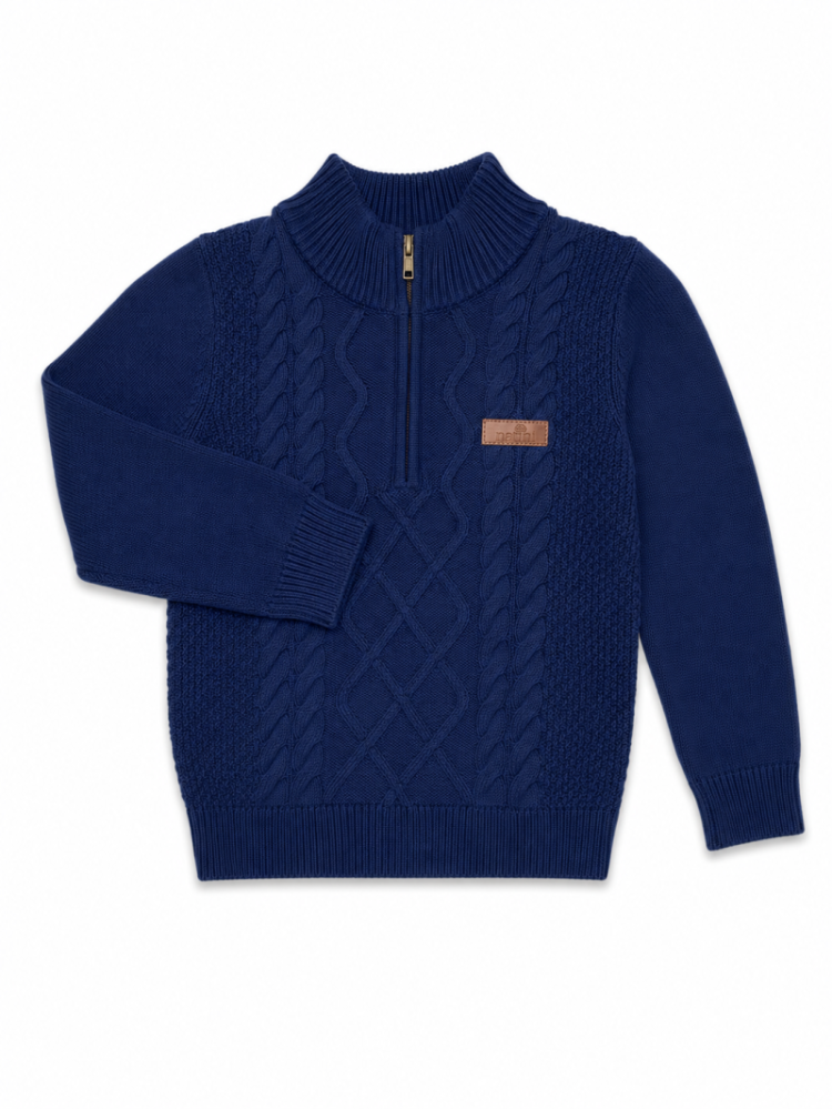 PULL ZIPPER THEO DARK BLUE