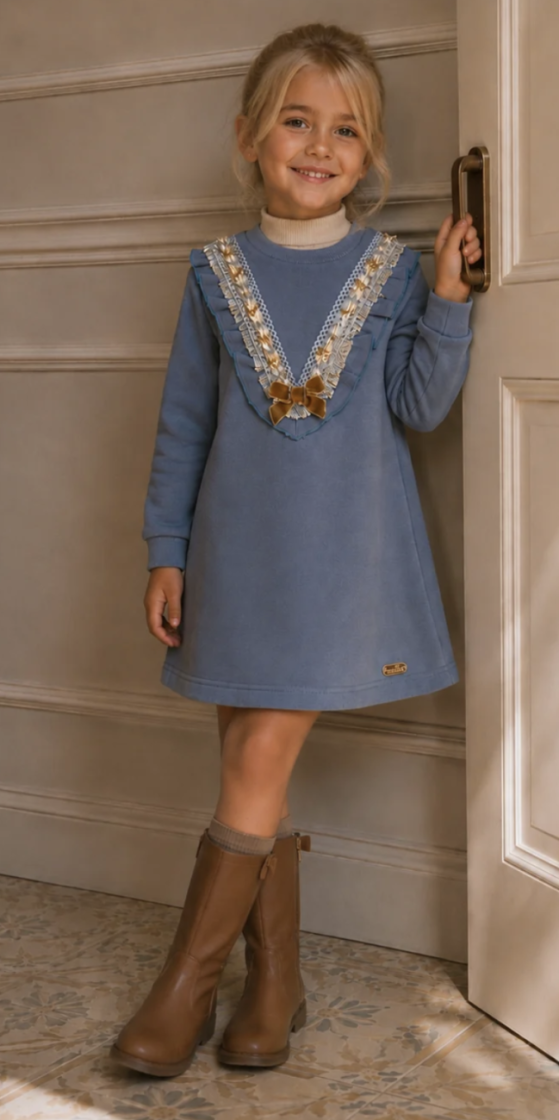 SWEATER DRESS RUBY BLUE