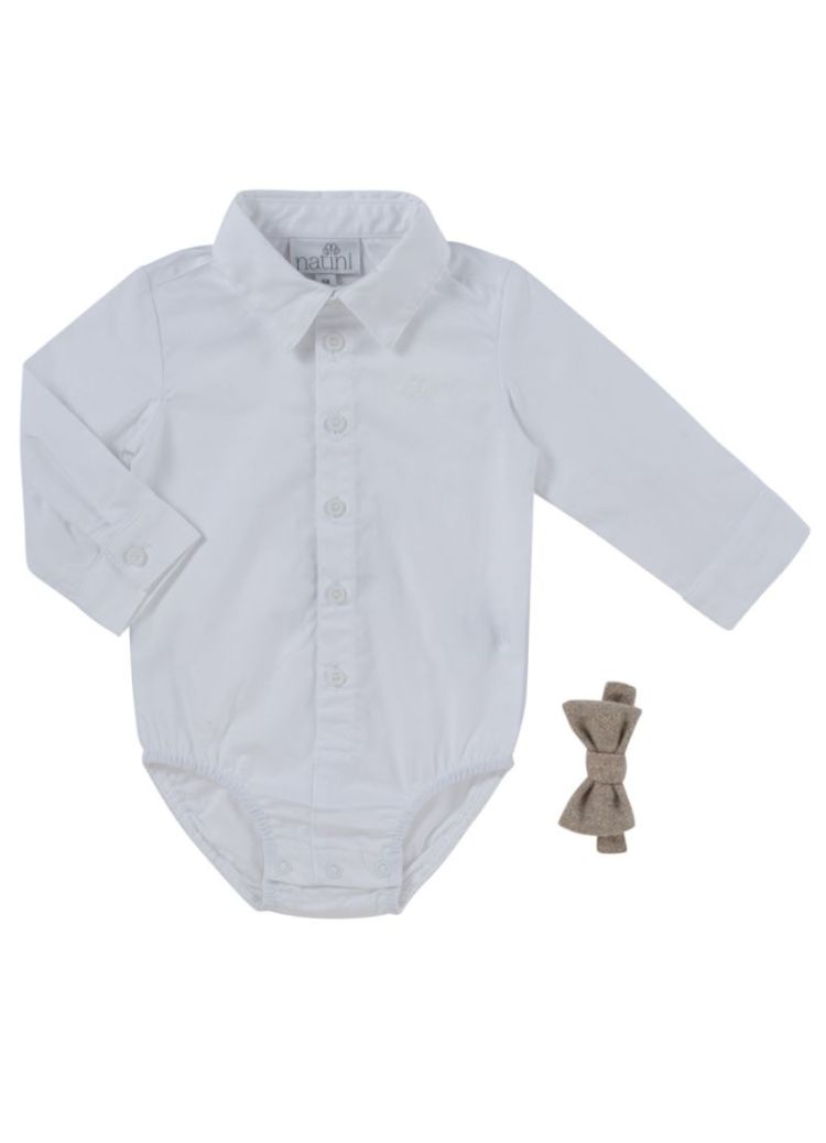 BODYSHIRT CAS BOW OFFWHITE