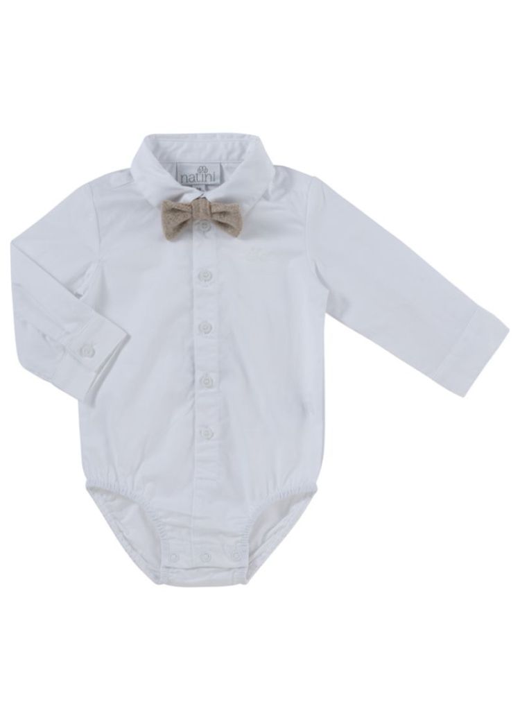 BODYSHIRT CAS BOW OFFWHITE