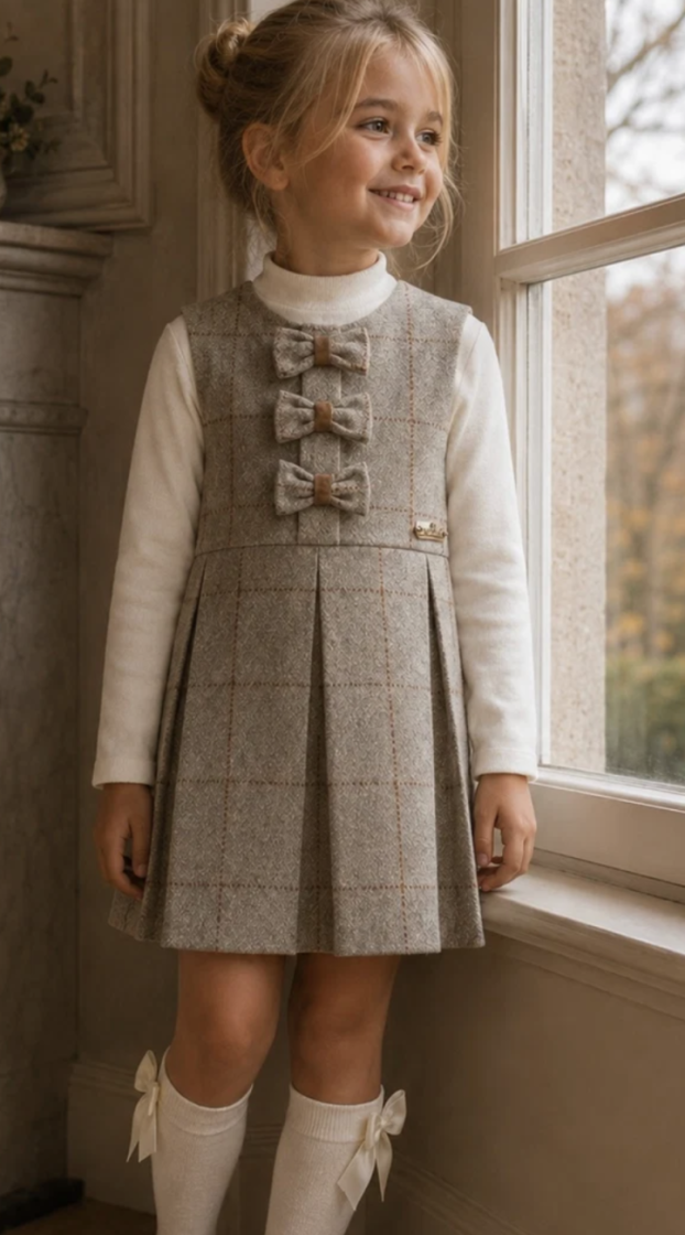 DRESS CASSIE SQUARE BEIGE