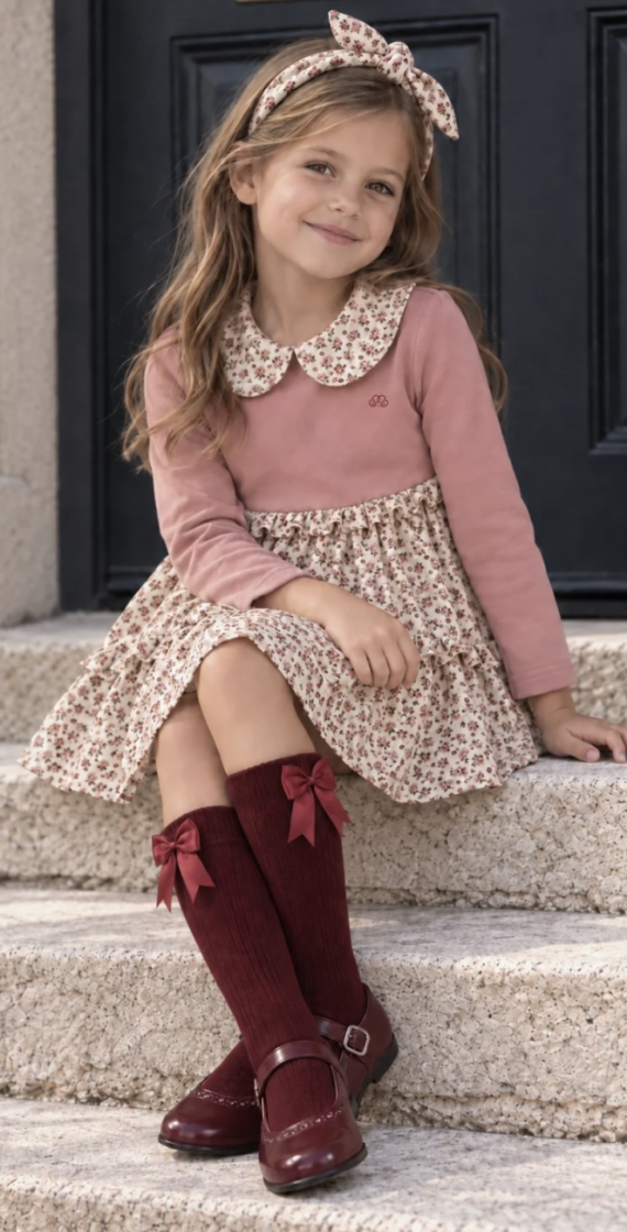 DRESS FLORANCE OLD PINK