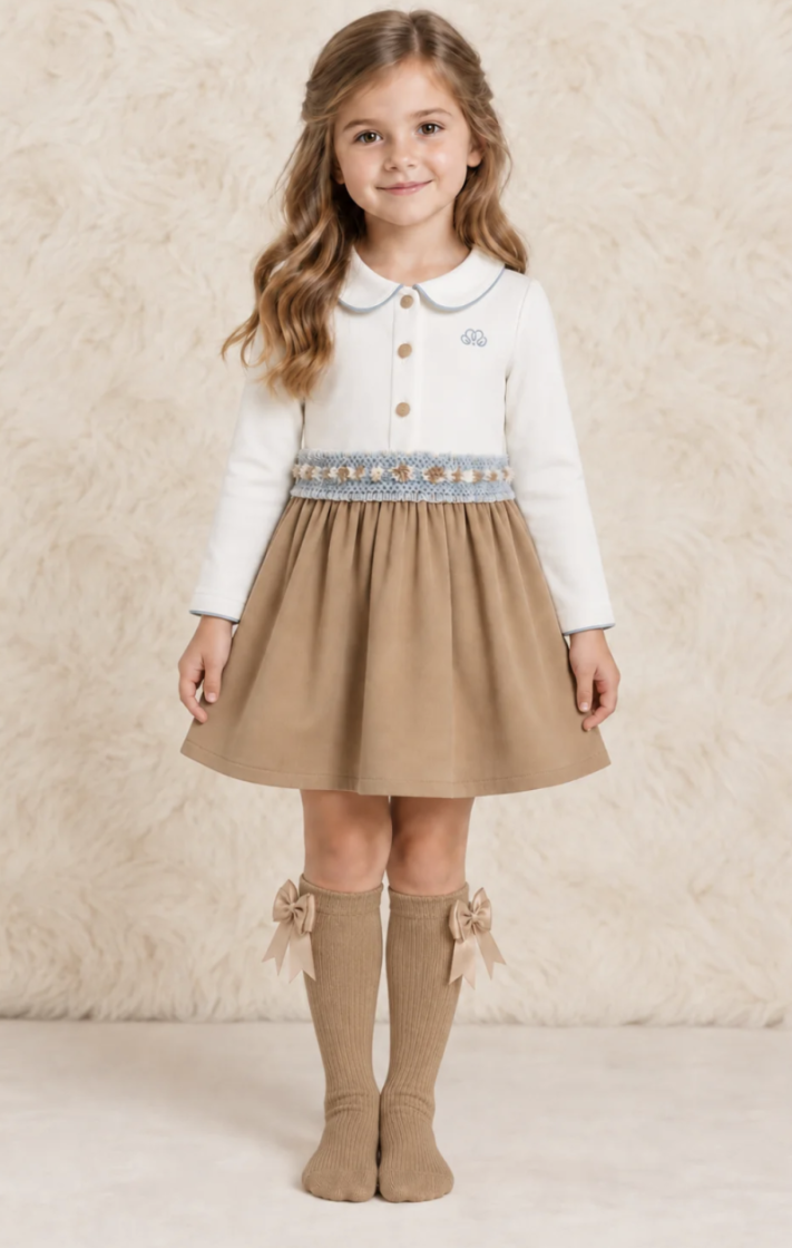 DRESS RUBY OFFWHITE beige