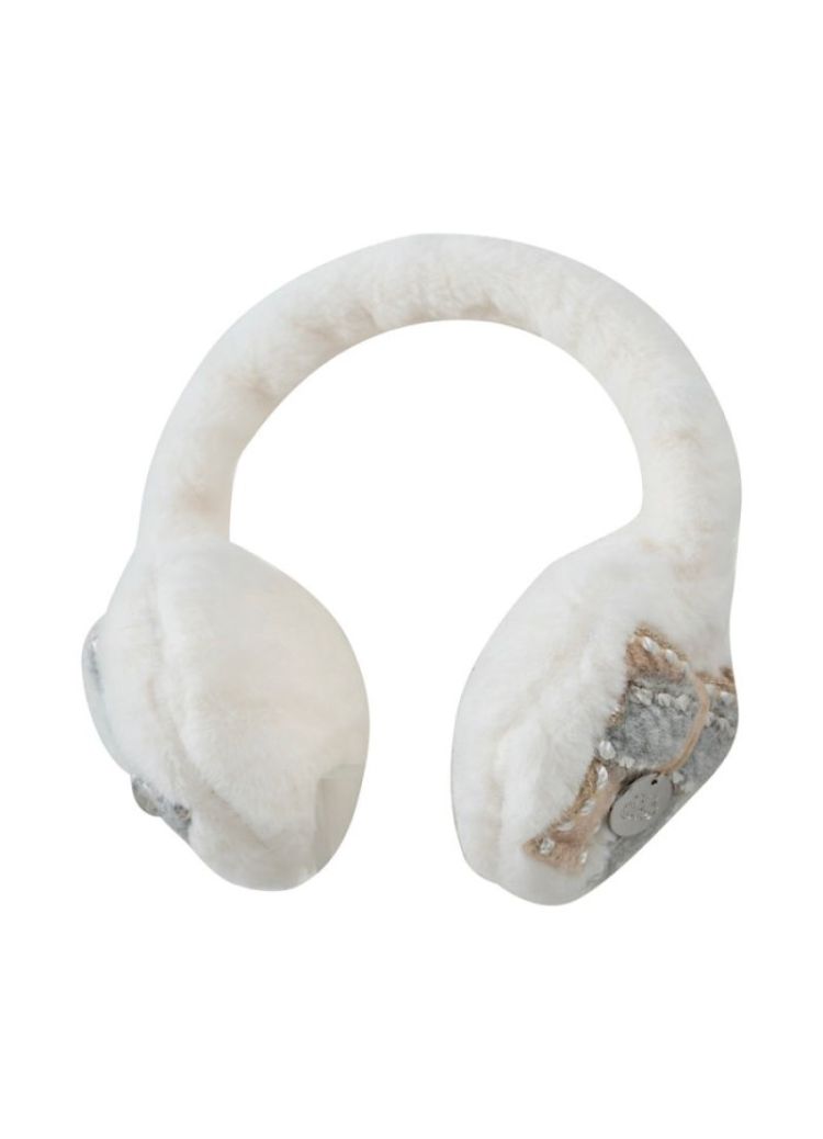 EARMUFFS DOUBLE BOW OFFWHITE