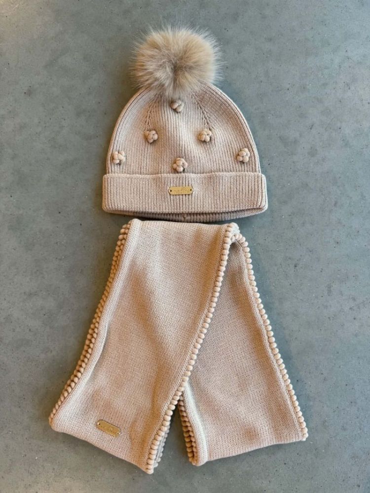 HAT TRICOT DOTTY BEIGE