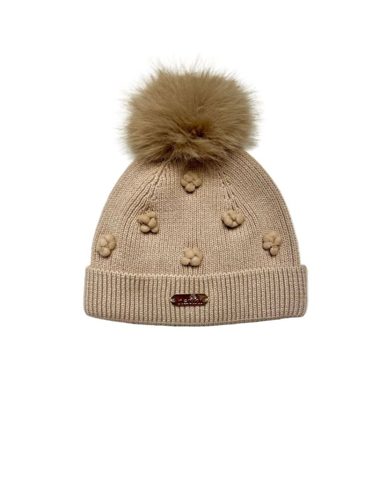 HAT TRICOT DOTTY BEIGE
