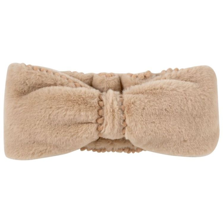 HEADBAND FUR DOTTY BEIGE