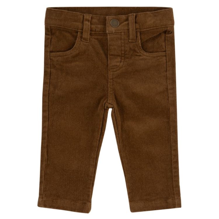 PANTS RIB BROWN