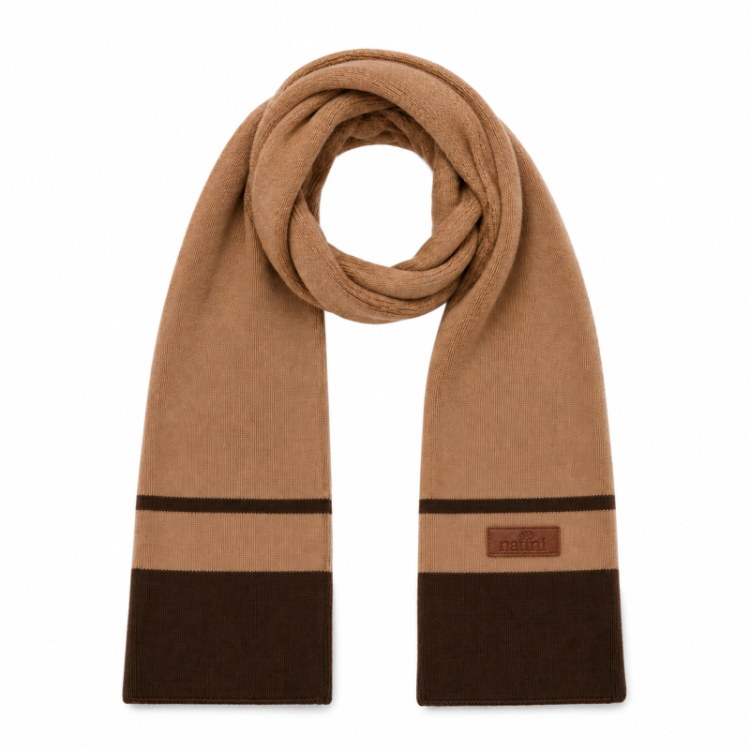 SCARF GEORGE BEIGE-GREEN