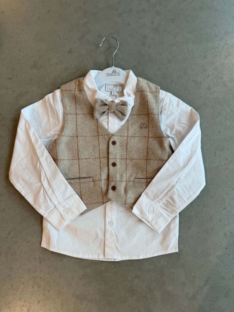 SHIRT CAS BOW OFFWHITE
