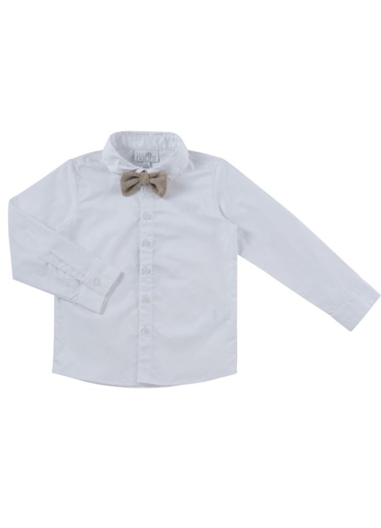 SHIRT CAS BOW OFFWHITE