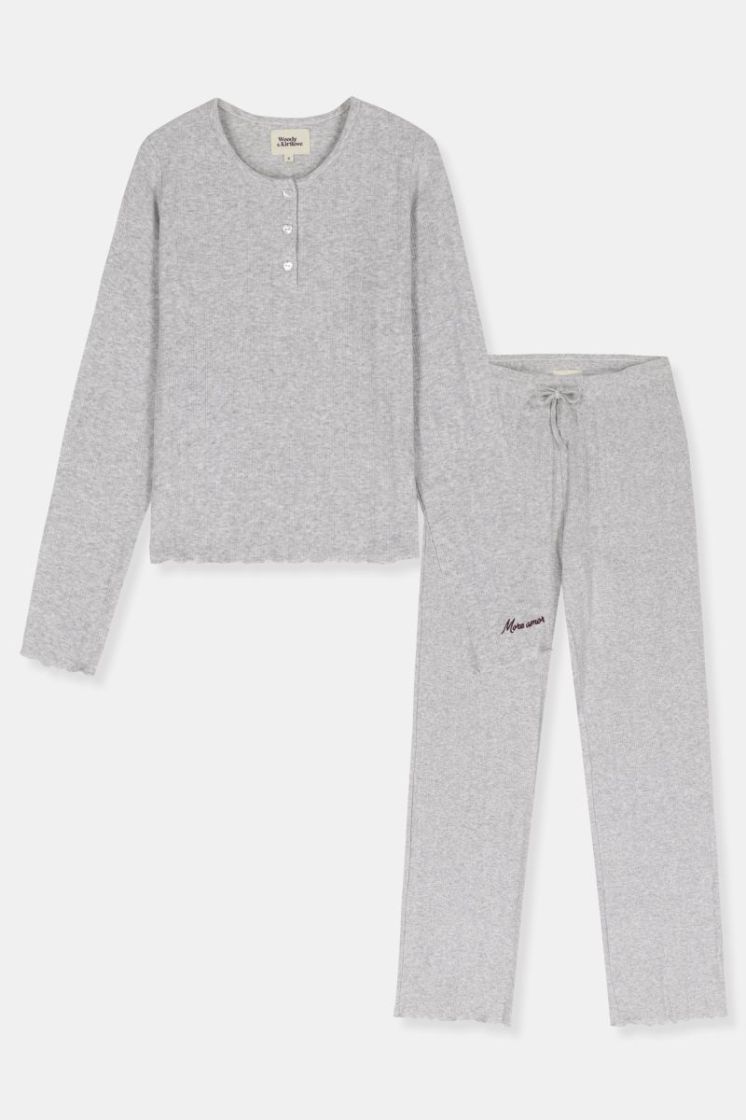 Set of cardigan and long pants 129