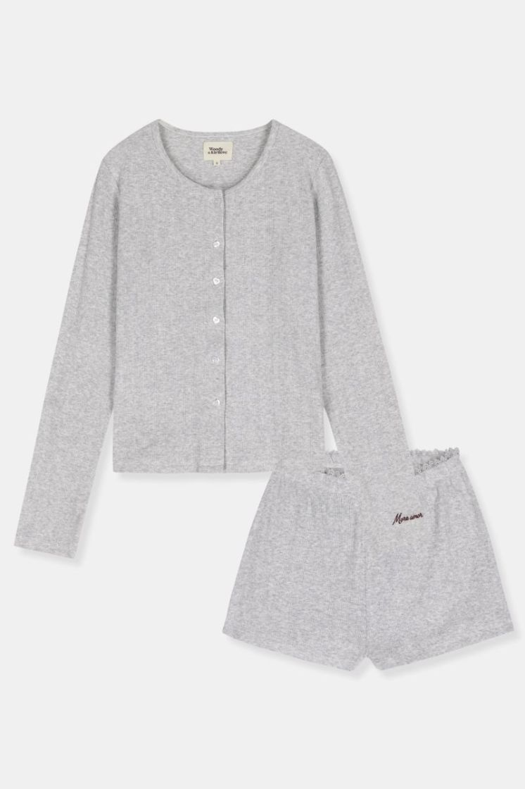 Set of cardigan and shorts 129