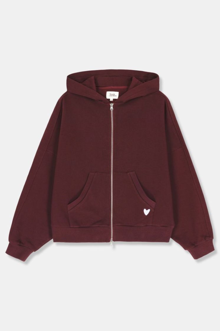 Hooded sweater with zipper 476