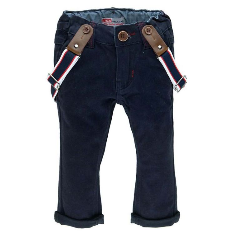 broekje  met bretellen blauw